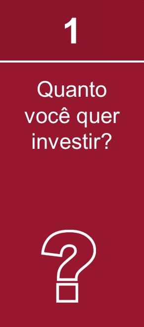 Quanto você quer investir?